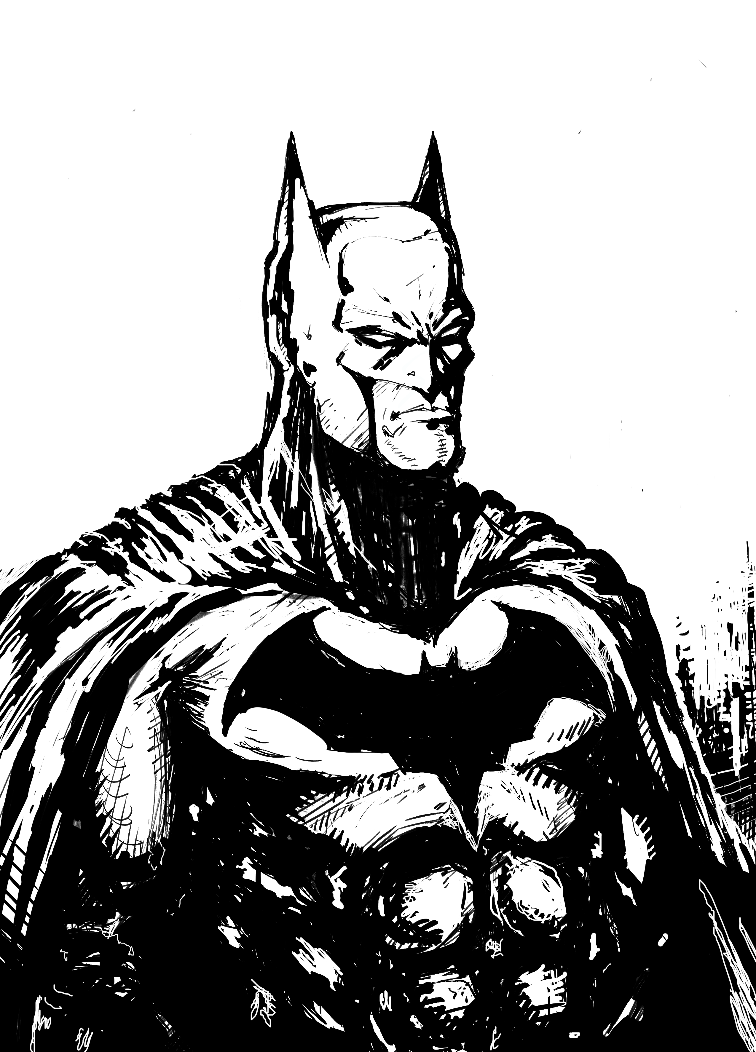 The Bats — Ink Illustration