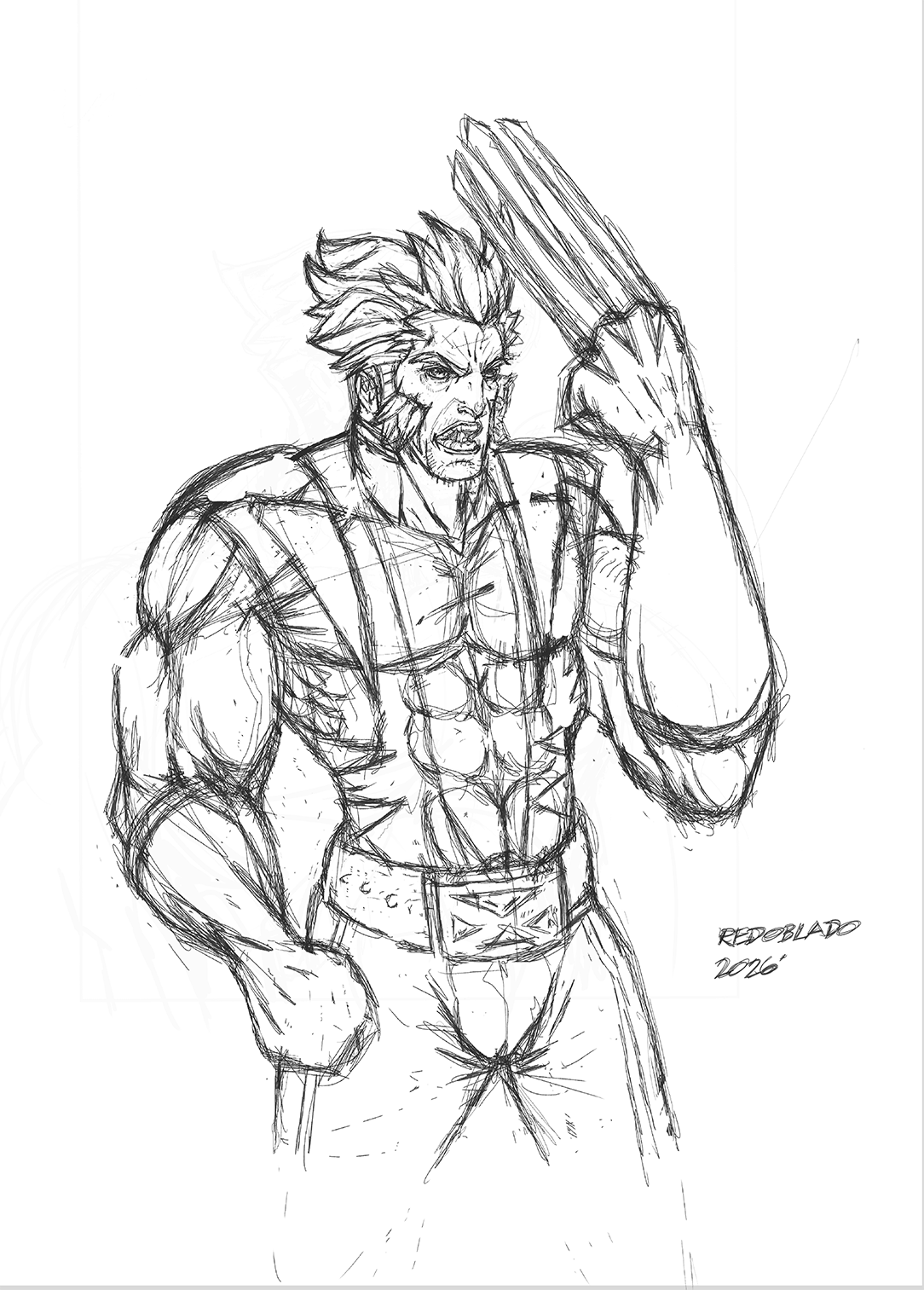 Wolverine — Pencil Sketch 2026